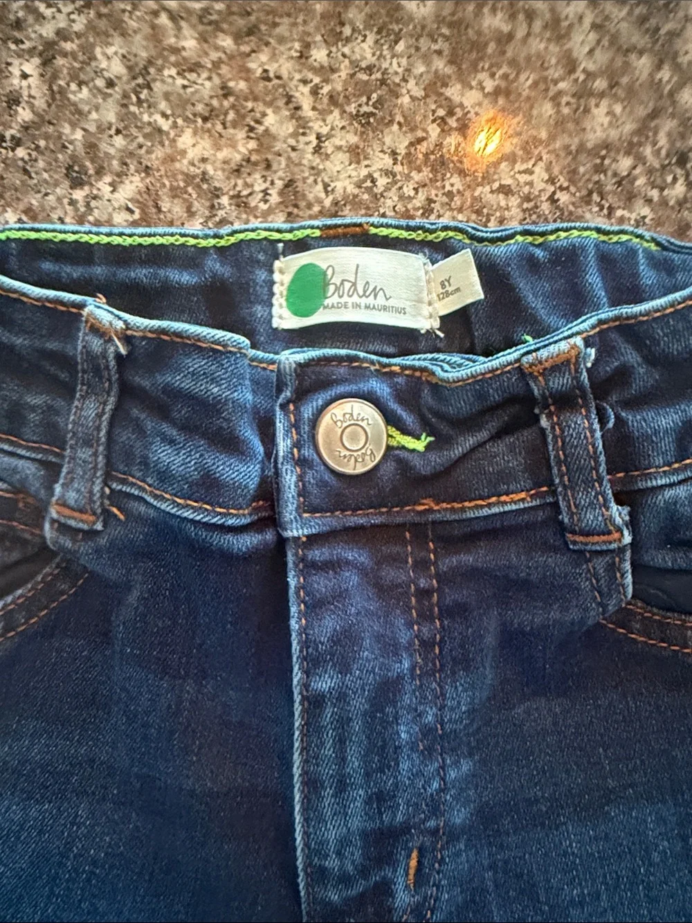 Boden Slim Stretch Jeans in Dark Blue Wash